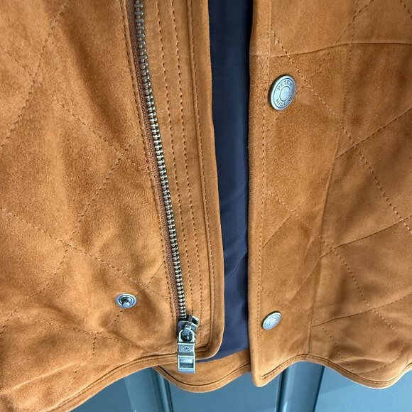 Peter Millar Crown Suede Goat Leather Jacket Windproof Water-Resistant XL - Picture 4 of 9